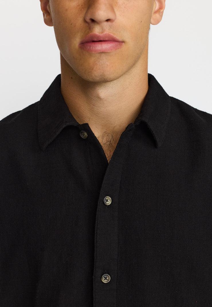 Revolution Oversized Short-Sleeved Shirt Kurzarm Hemd schwarz